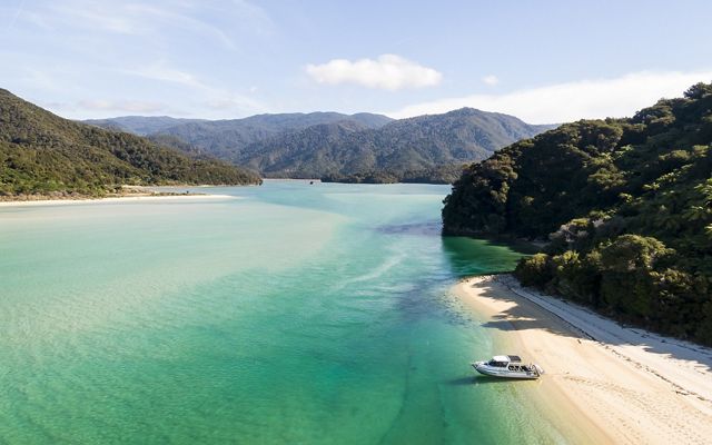 Marahau beach, New Zealand.