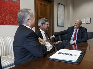 meets with representatives from TNC in his Capitol Hill office during Advocacy Day in 2015.
