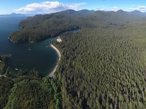 Aerial view, Koeye River.