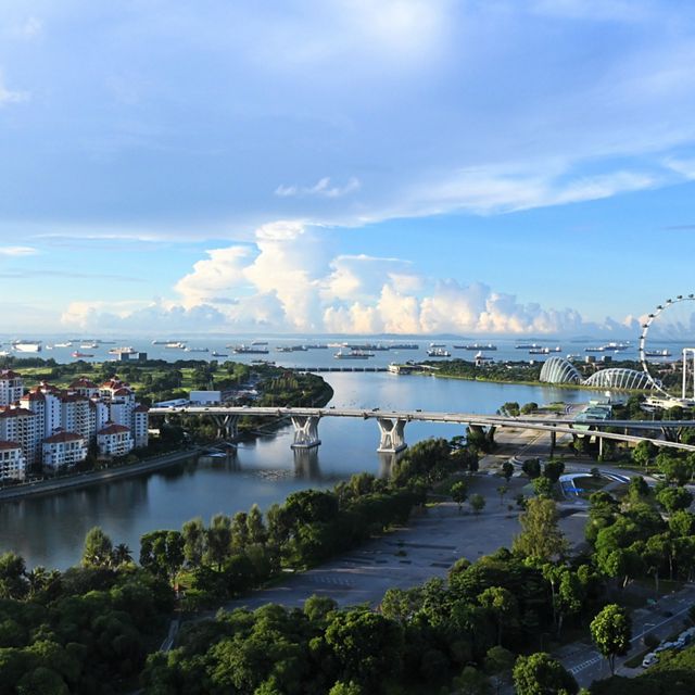 A beautiful day in Singapore.