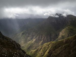 fog over mountains