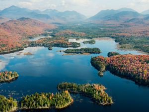 Boreas Pond Aerial view of Boreas Pond, New York.