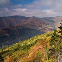 View of Mount Porte Crayon (the sixth-highest point in West Virginia) from the trail at the Roaring Plains West Wilderness in the Monongahela National Forest.